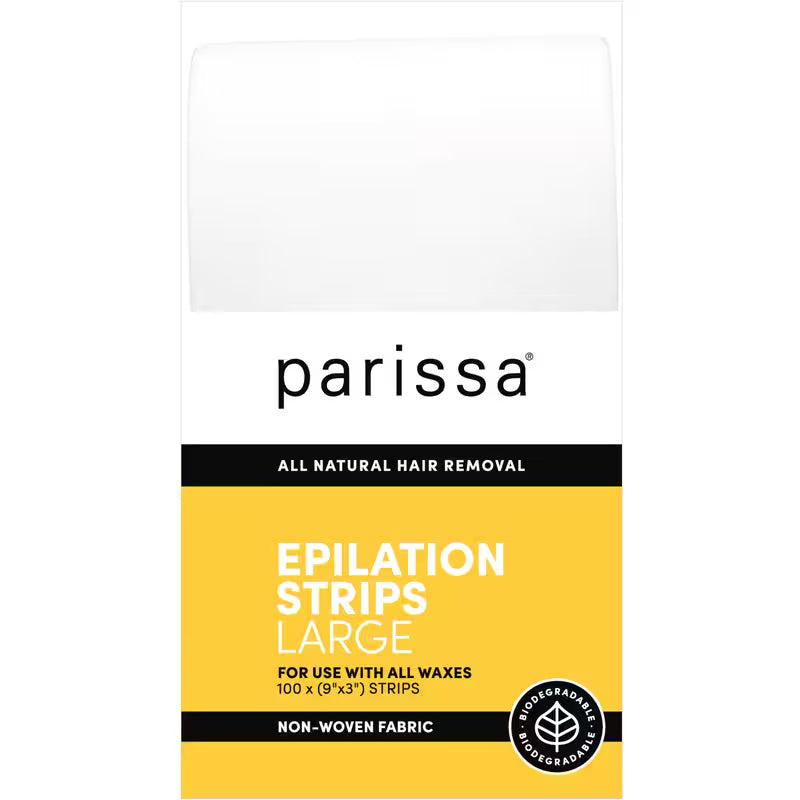 Parissa Large Biodegradable Epilation Strips, 100 Count