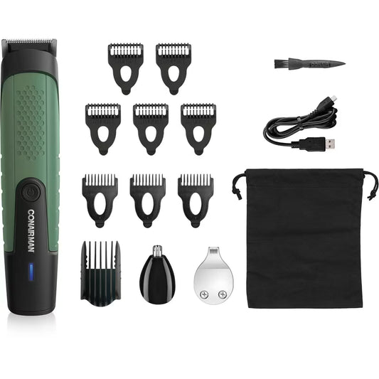 ConairMan Lithium-Ion Powered All-in-One Trimmer, 16 Pieces