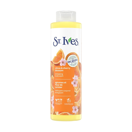 St. Ives Energizing Body Wash, Citrus & Cherry Blossom, 650 mL