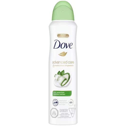 Dove Advanced Care Cool Essentials Dry Spray Antiperspirant, 107 g