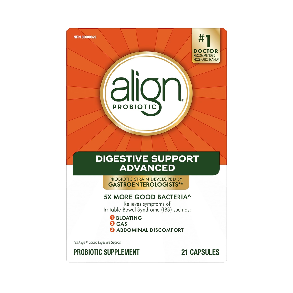 Align Advanced Probiotic Supplement Capsules, 21 Capsules