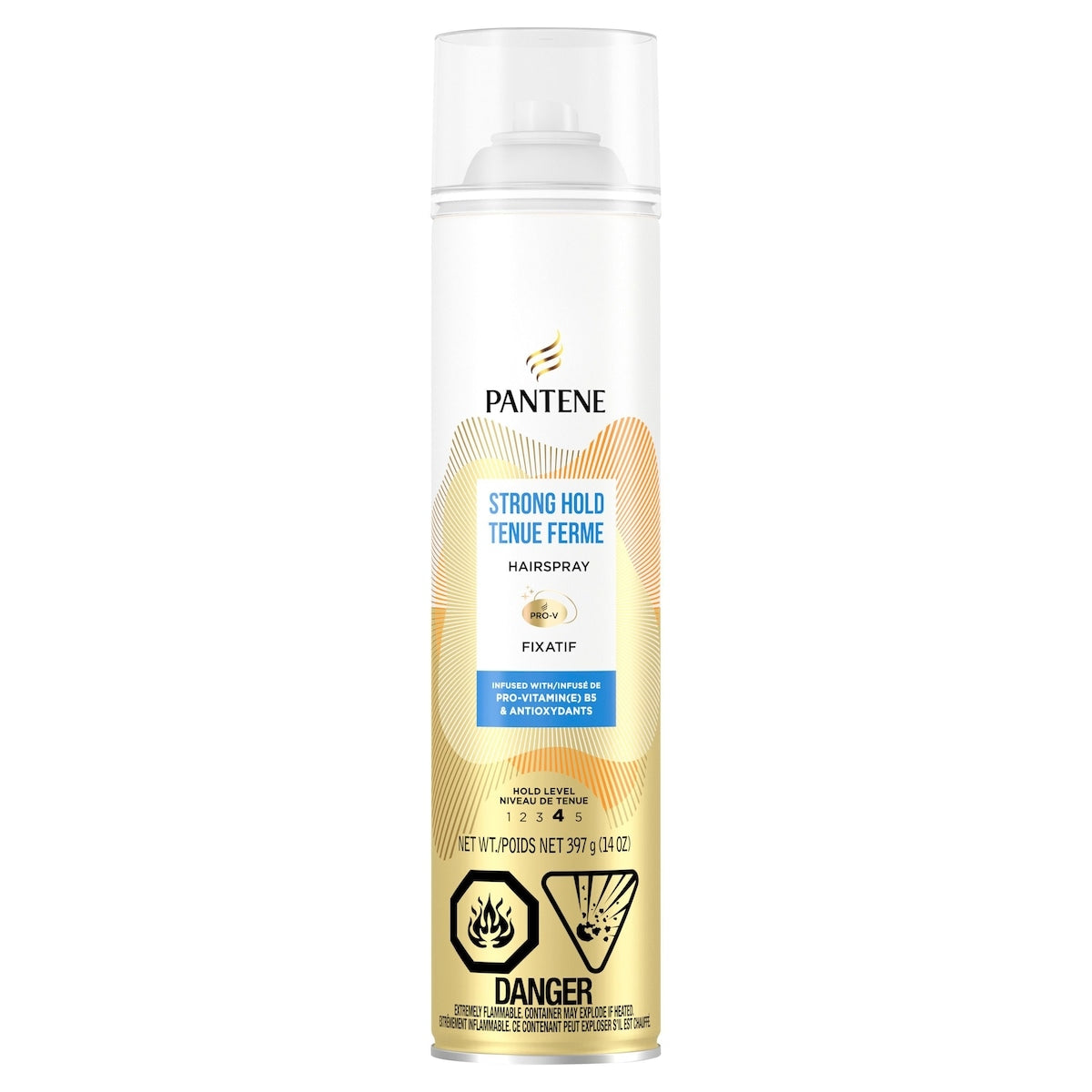 Pantene Strong Hold Hairspray Level 4, 397 g