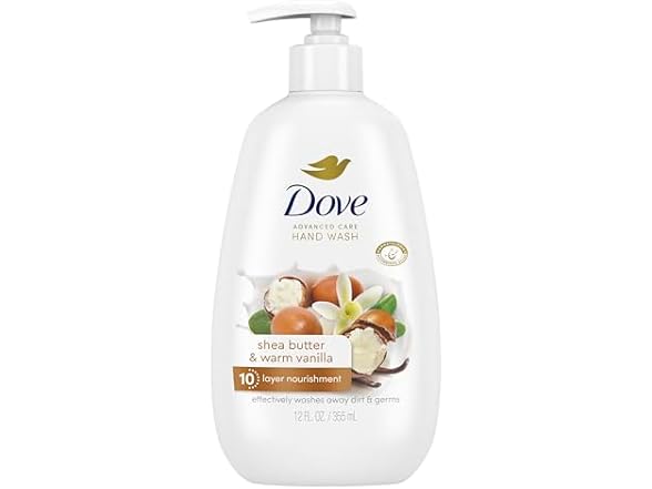 Dove Advanced Care Shea Butter & Warm Vanilla Hand Wash, 355 mL