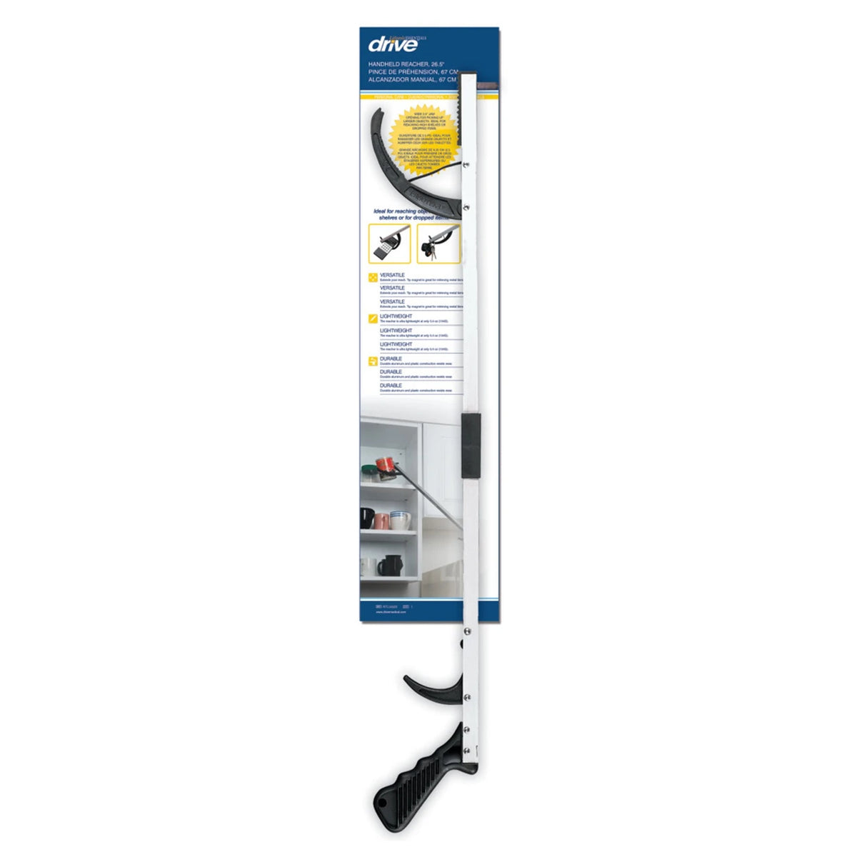 Drive Medical Hand-Held Reacher, Non-Folding, 26.5 in