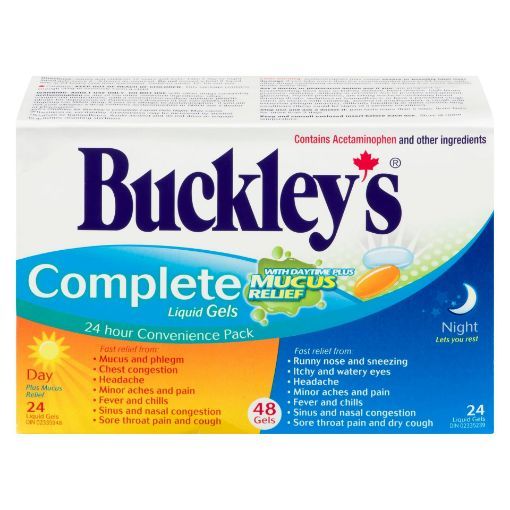 Buckley's Complete Liquid Gels Day & Night Combo, 48 Capsules (24 Day + 24 Night)