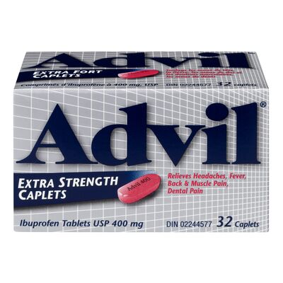 Advil Extra Strength Caplets, Ibuprofen 400 mg, 32 Caplets
