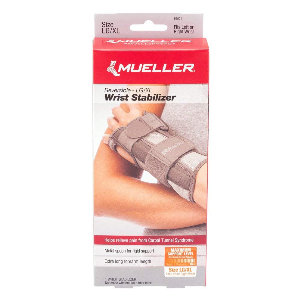 Mueller Reversible Wrist Stabilizer, Taupe, Large/Extra Large