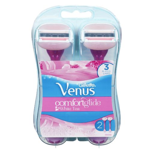 Gillette Venus ComfortGlide White Tea Disposable Razors, 2 Count