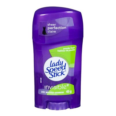Lady Speed Stick Invisible Powder Fresh Antiperspirant Stick, 45 g