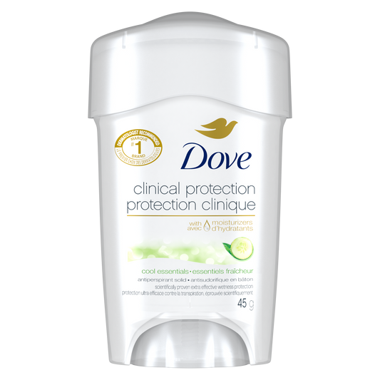 Dove Clinical Protection Cool Essentials Antiperspirant Soft Solid, 45 g