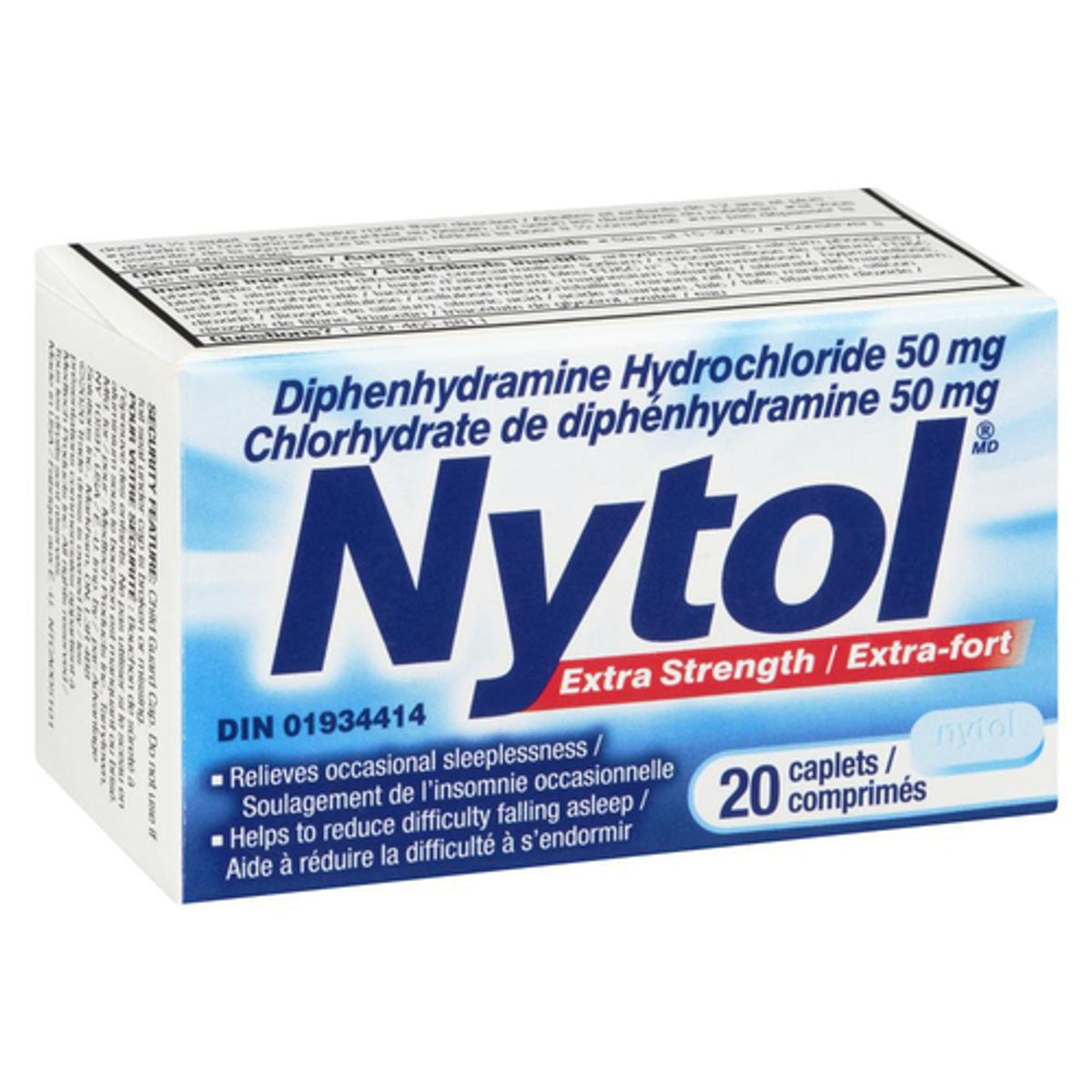 Nytol Extra Strength Sleep Aid Caplets, 50 mg, 20 Count