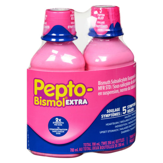 Pepto-Bismol Extra Strength Liquid Original Flavour Twin Pack, 2 x 350 mL