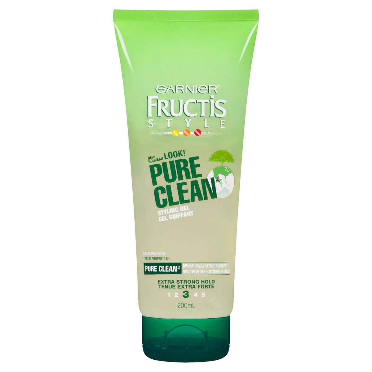 Garnier Fructis Style Pure Clean Extra Strong Hold Styling Gel, 200 mL