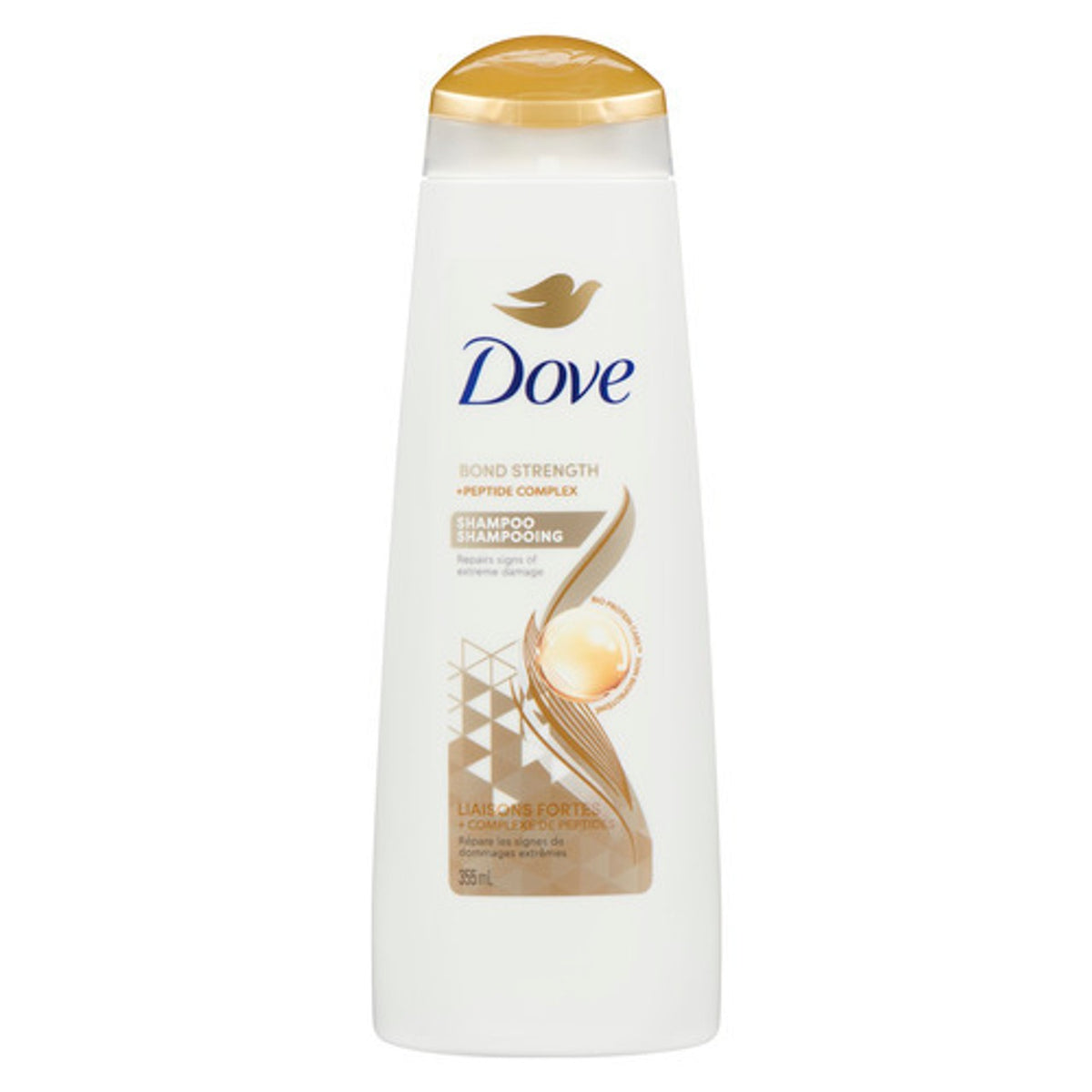 Dove Damage Therapy Bond Strength Shampoo with Peptide Complex, 355 mL