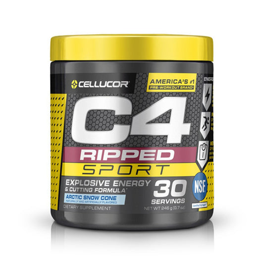 Cellucor C4 Ripped Sport Pre-Workout Powder, Arctic Snow Cone, 246 g