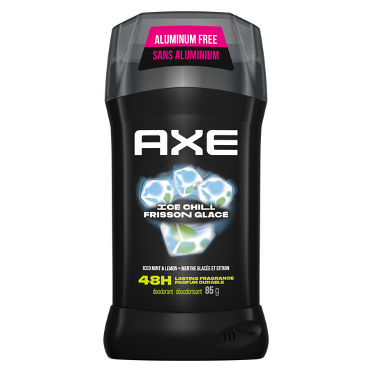 AXE Ice Chill Deodorant Stick, Iced Mint & Lemon, 85 g