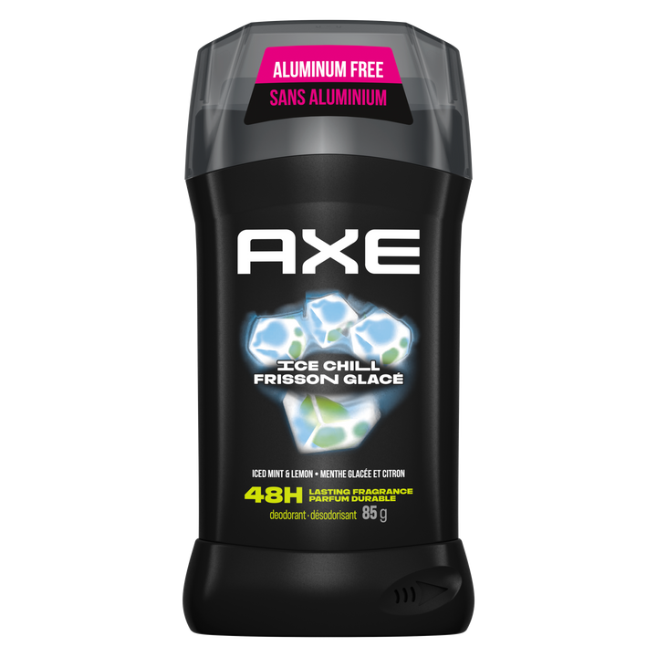 AXE Ice Chill Deodorant Stick, Iced Mint & Lemon, 85 g