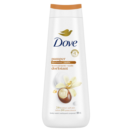 Dove Pampering Shea Butter & Vanilla Body Wash, 591 mL