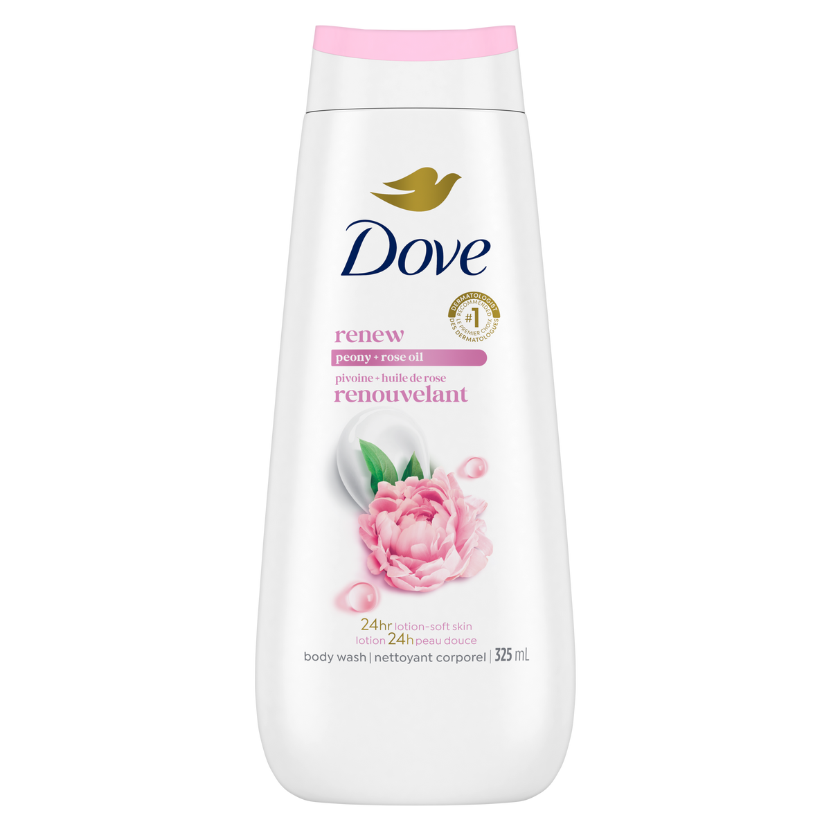 Dove Peony + Rose Renewing Body Wash, 325 mL