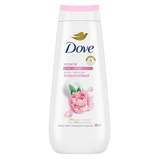 Dove Peony + Rose Renewing Body Wash, 325 mL