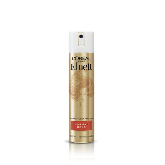L'Oréal Paris Elnett Satin Extra Strong Hold Unscented Hairspray, Travel Size, 75 mL