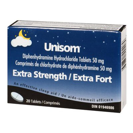 Unisom Extra Strength 50 mg Tablets, 20 Count