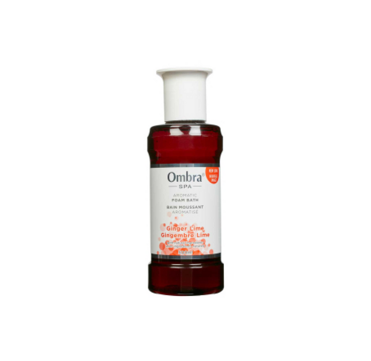 Ombra Ginger Lime Aromatic Foam Bath, 500 mL