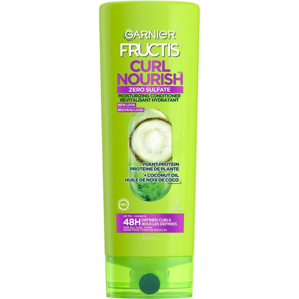 Garnier Fructis Curl Nourish Sulfate-Free Moisturizing Conditioner, 354 mL