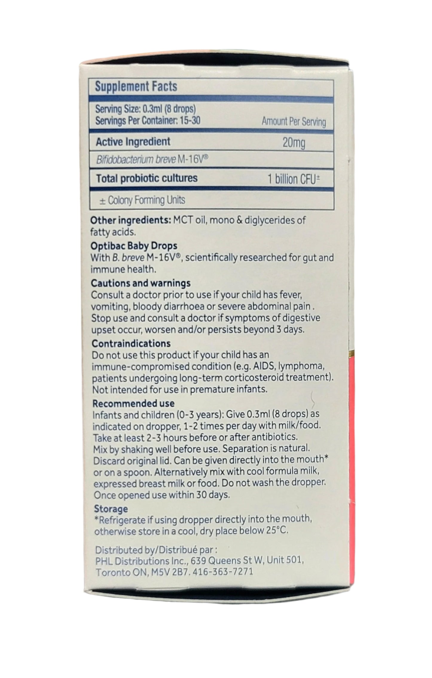 OPTIBAC BABY DROPS PROBIOTICS