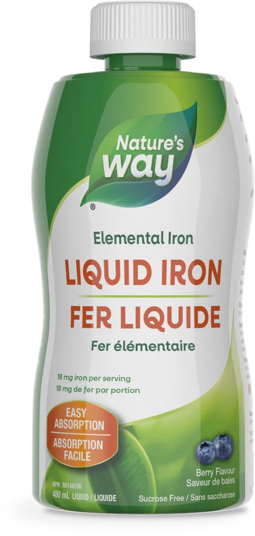 Nature's Way Liquid Iron Berry, 480 mL