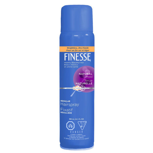 Finesse Regular Hold Aerosol Hairspray with Keratin Protein, 300 mL