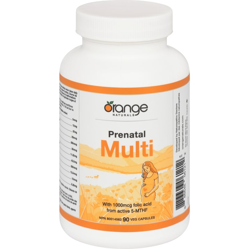 Orange Naturals Prenatal Multi (New Formula) 90 Vegetable Capsules