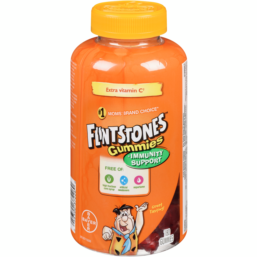 Flintstones Kids Multivitamin Gummies Plus Immunity Support, 180 Gummies
