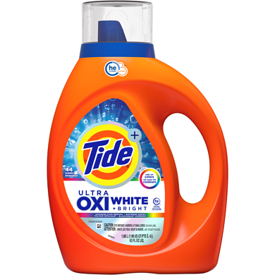 Tide Plus Ultra OXI White & Bright Liquid Laundry Detergent, 1 L, 24 Loads