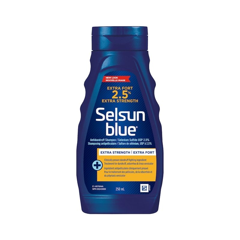 Selsun Blue 2.5% Extra Strength Anti-Dandruff Shampoo, 250 mL