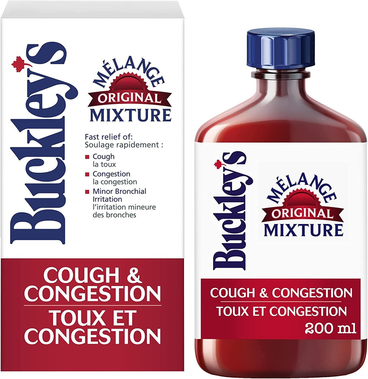 Buckley’s Soothing Mixture Cough & Congestion Syrup, Honey Flavour, 150 mL