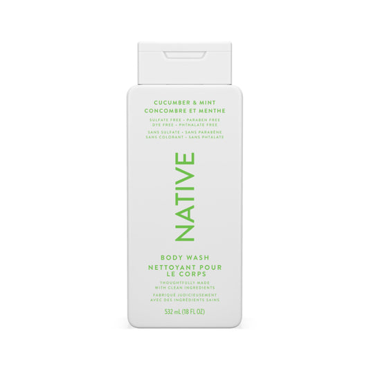 Native Cucumber & Mint Body Wash, 532 mL