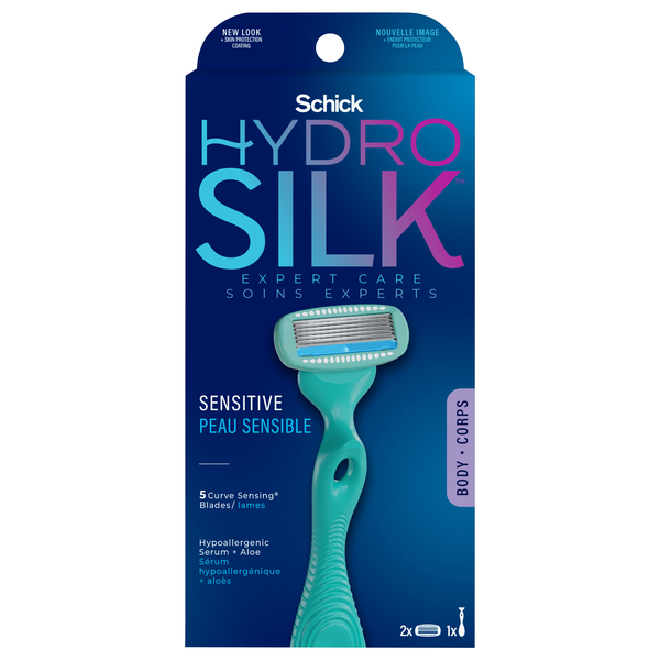 Schick Hydro Silk Sensitive Care Razor with 2 Refills