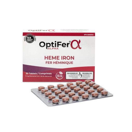 OptiFer Alpha Heme Iron 11 mg Tablets, 30 Tablets