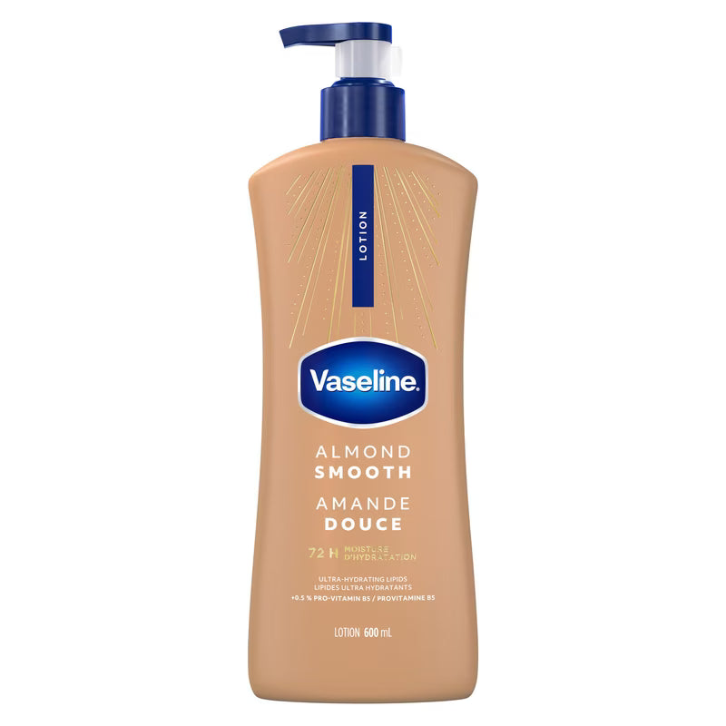 Vaseline Intensive Care Almond Smooth Body Lotion, 600 mL