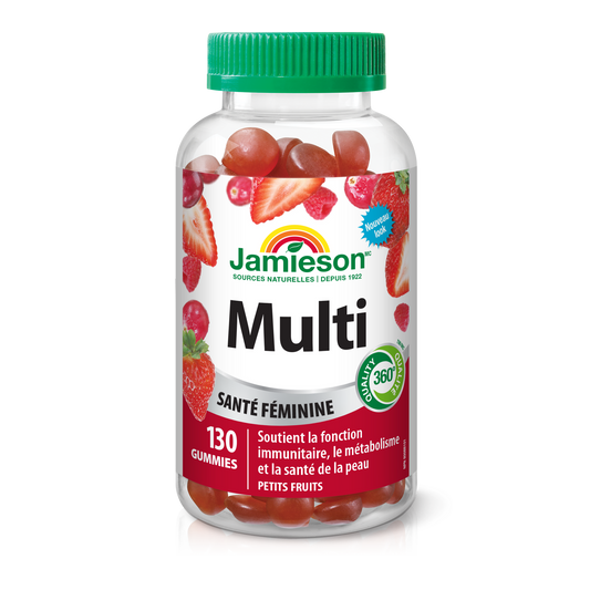 Jamieson Multivitamins for Women Gummies, Mixed Berry, 130 Gummies