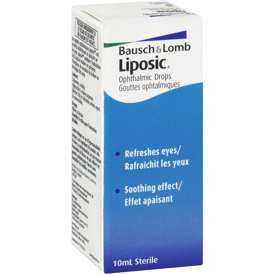 Bausch + Lomb Liposic Ophthalmic Drops, 10 mL