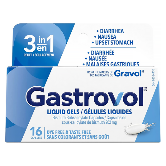 Gastrovol 3-in-1 Liquid Gels, 262 mg, 16 Capsules