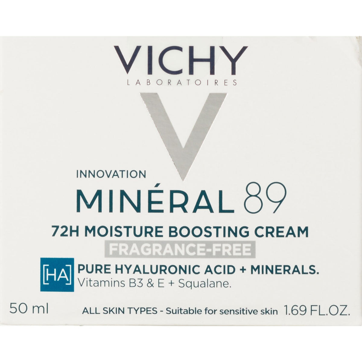 Vichy Minéral 89 72H Moisture Boosting Fragrance-Free Cream 50 mL