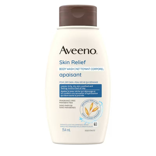 Aveeno Skin Relief Fragrance-Free Body Wash, 354 mL