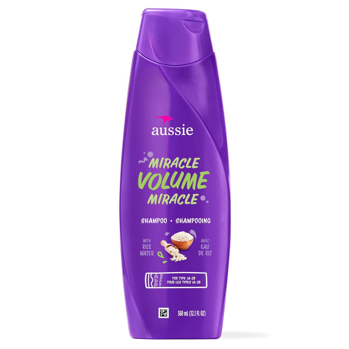 Aussie Miracle Volume Shampoo with Kakadu Plum & Bamboo for Fine Hair, 360 mL