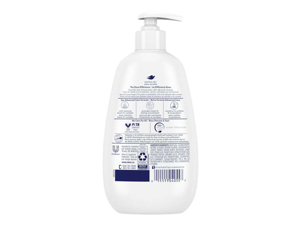 Dove Advanced Care Sensitive Skin Hand Wash, 355 mL