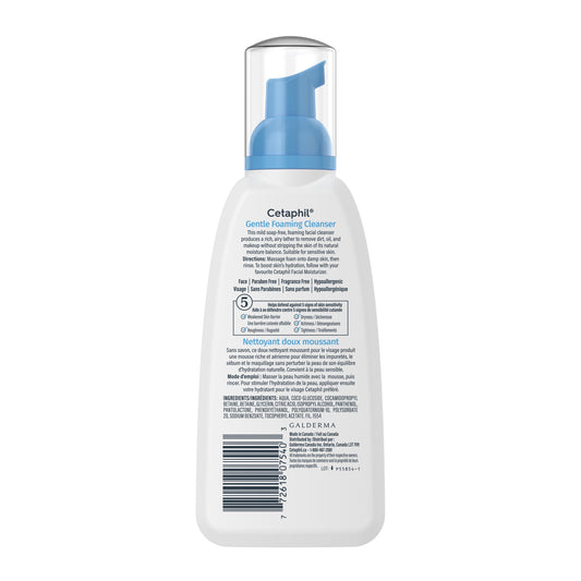 Cetaphil Gentle Foaming Facial Cleanser, 236 mL