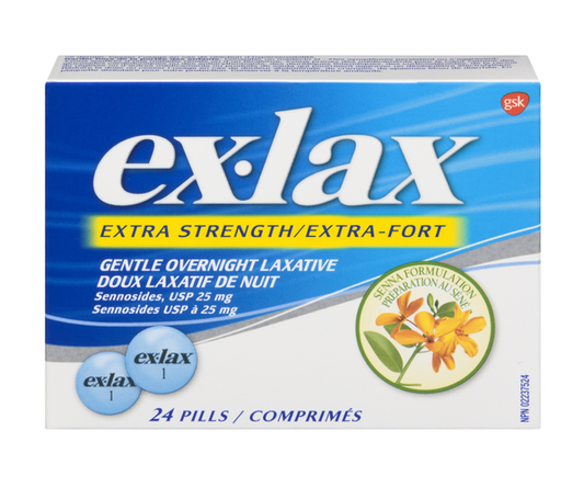 Ex-Lax Extra Strength Senna Pills 25 mg, 24 Count