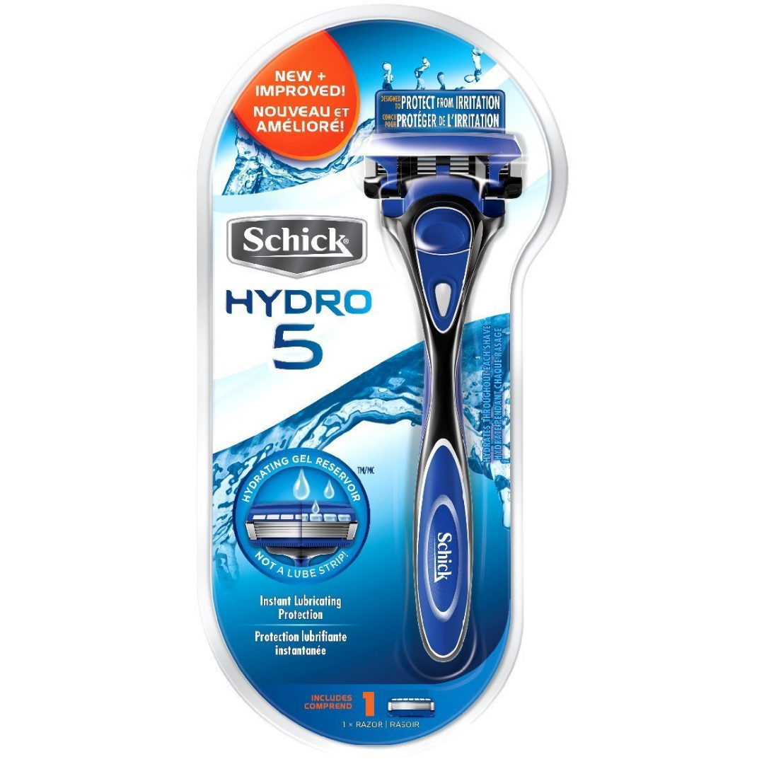 Schick Hydro 5 Sense Hydrate Razor with Cartridges, 2 Units
